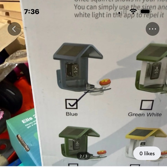 Solar powered bird feeder camera - Picture 2 of 3